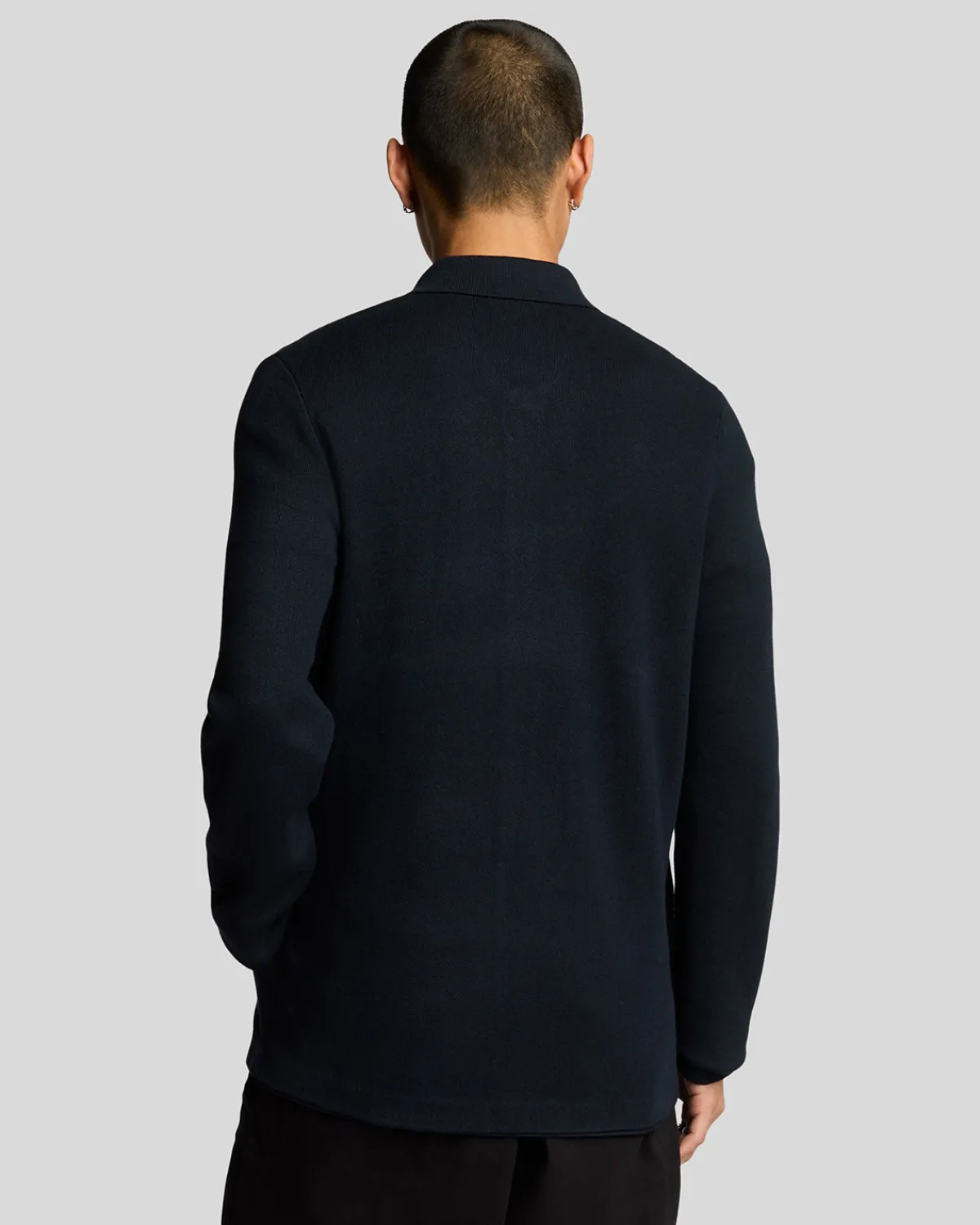 tonal_eagle_doppelt_gestricktes_hemd_2.webp Lyle & Scott Reframed | Hemden<Tonal Eagle Doppelt gestricktes Hemd DarkNavy