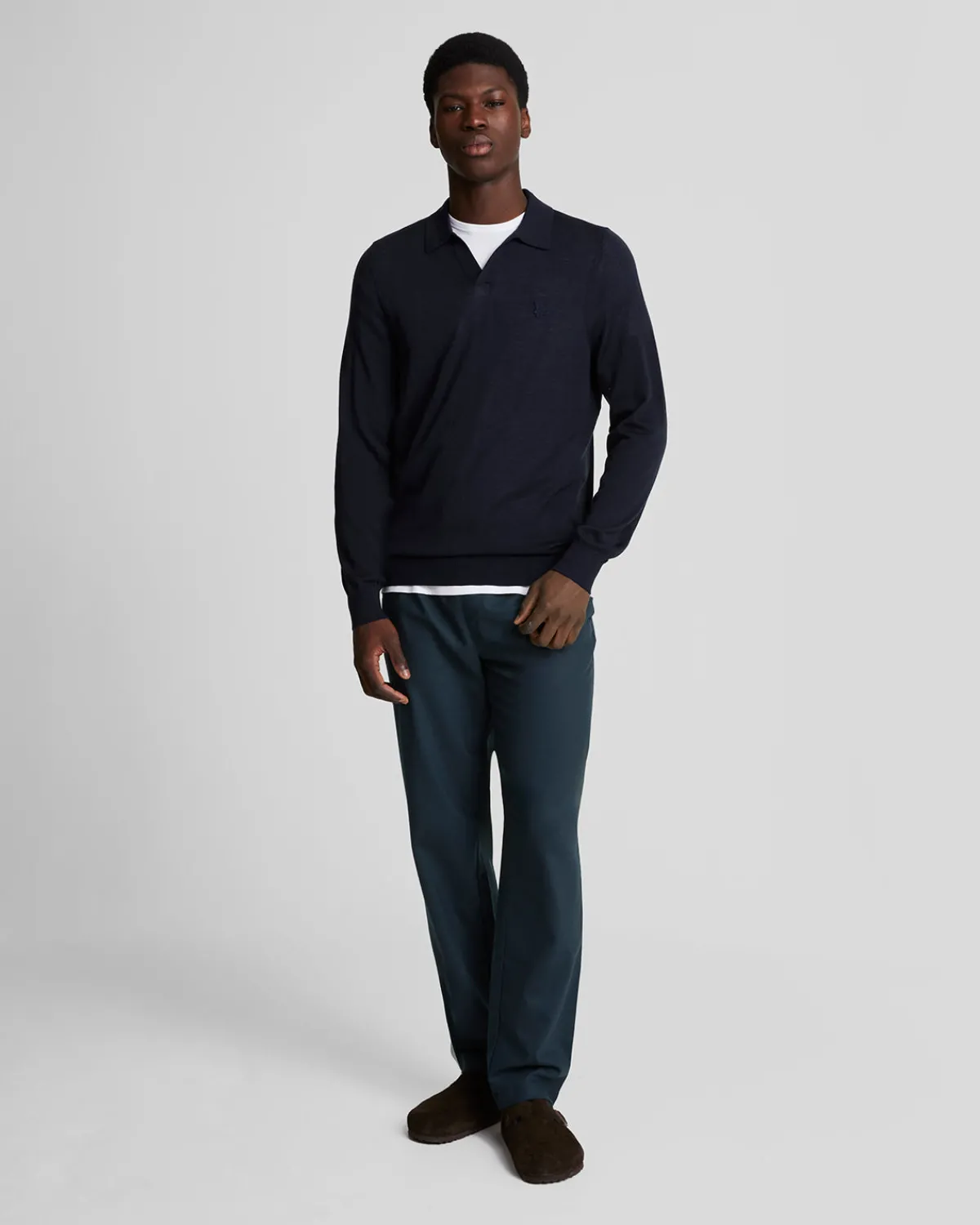 tonal_eagle_flanellhose_mit_kordelzug_0.webp Lyle & Scott Reframed<Tonal Eagle Flanell-Hose mit Kordelzug DarkNavy