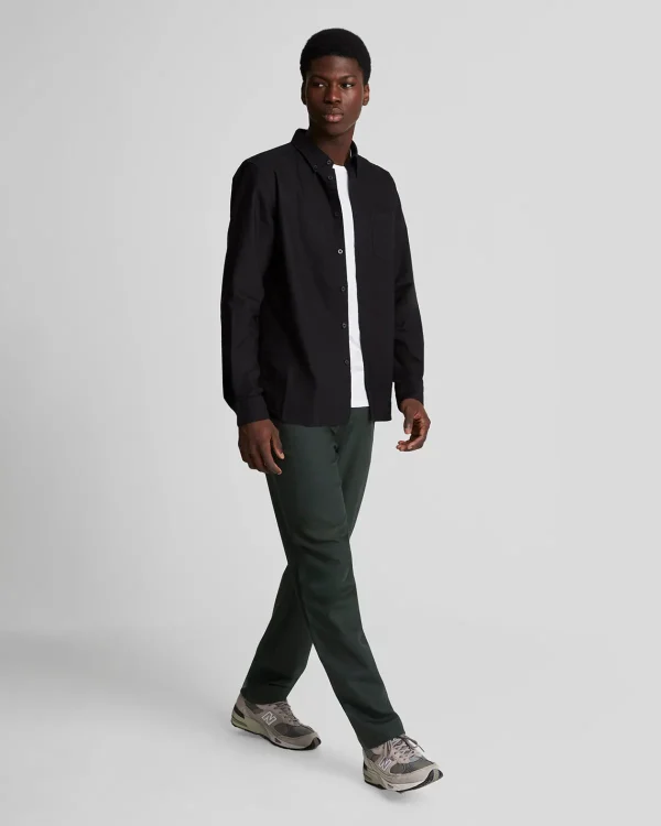 Lyle & Scott Reframed<Tonal Eagle Flanell-Hose mit Kordelzug JetBlack