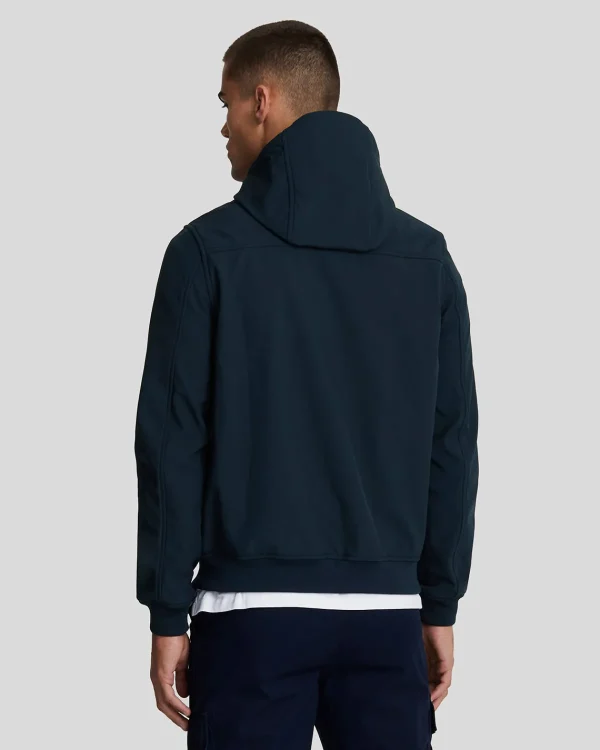 Lyle & Scott Reframed | Mäntel & Jacken<Tonal Eagle Fleece Rücken Softshell Jacke DarkNavy