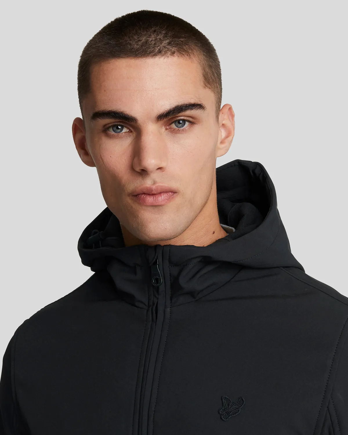 tonal_eagle_fleece_rcken_softshell_jacke_3.webp Lyle & Scott Reframed | Mäntel & Jacken<Tonal Eagle Fleece Rücken Softshell Jacke JetBlack