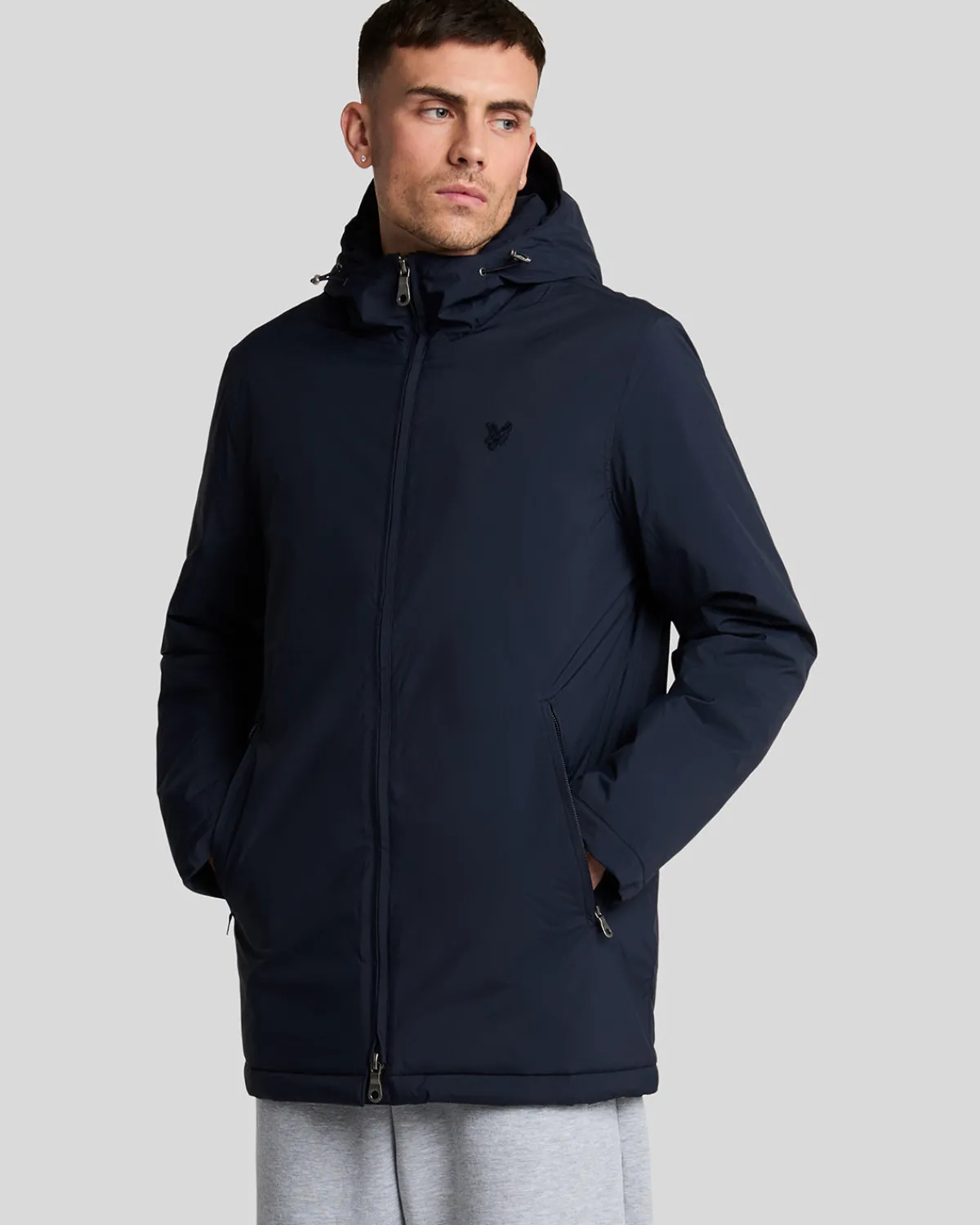 tonal_eagle_gepolsterte_parka_shell_jacke_0.webp Lyle & Scott Mäntel & Jacken<Tonal Eagle Gepolsterte Parka Shell Jacke DarkNavy