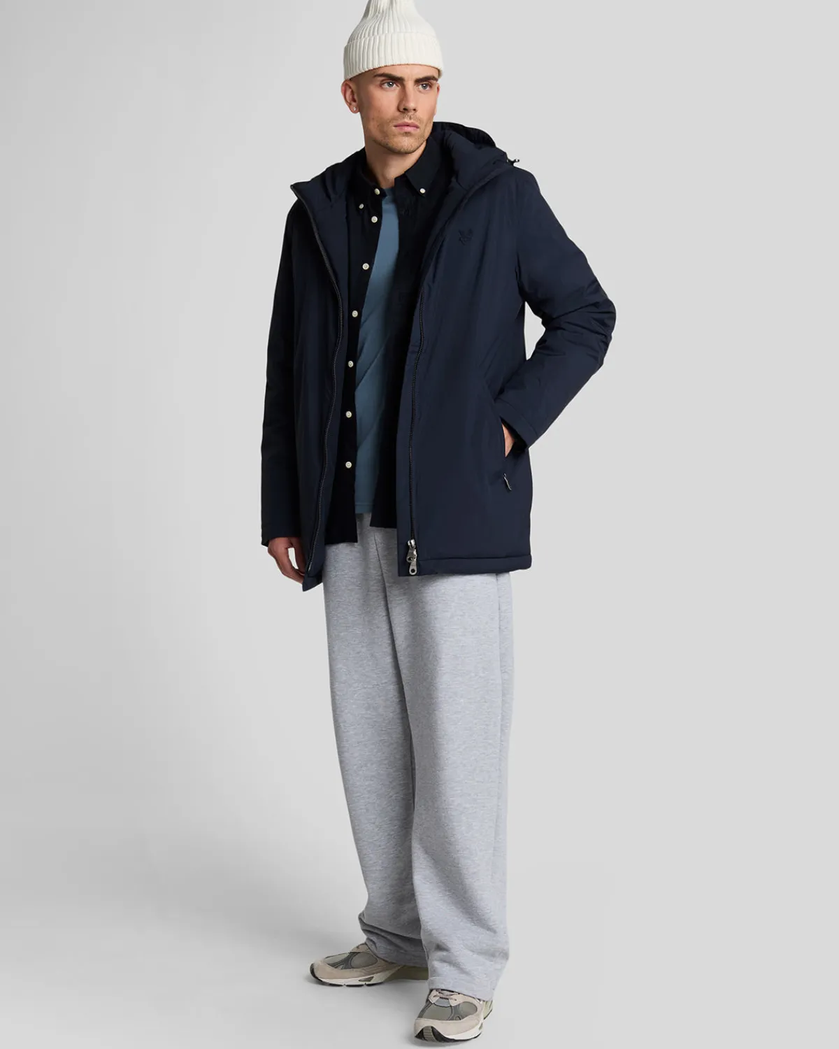 tonal_eagle_gepolsterte_parka_shell_jacke_1.webp Lyle & Scott Mäntel & Jacken<Tonal Eagle Gepolsterte Parka Shell Jacke DarkNavy