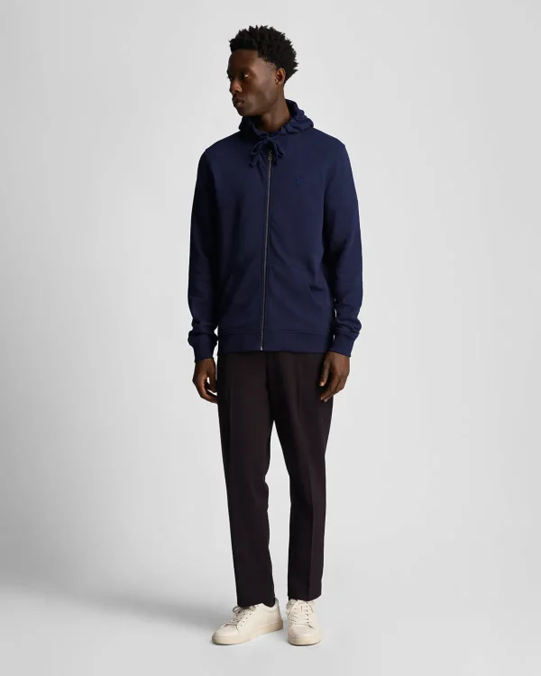 Lyle & Scott Kapuzenpullover<Tonal Eagle Kapuzenpullover mit Reißverschluss DunkleMarine
