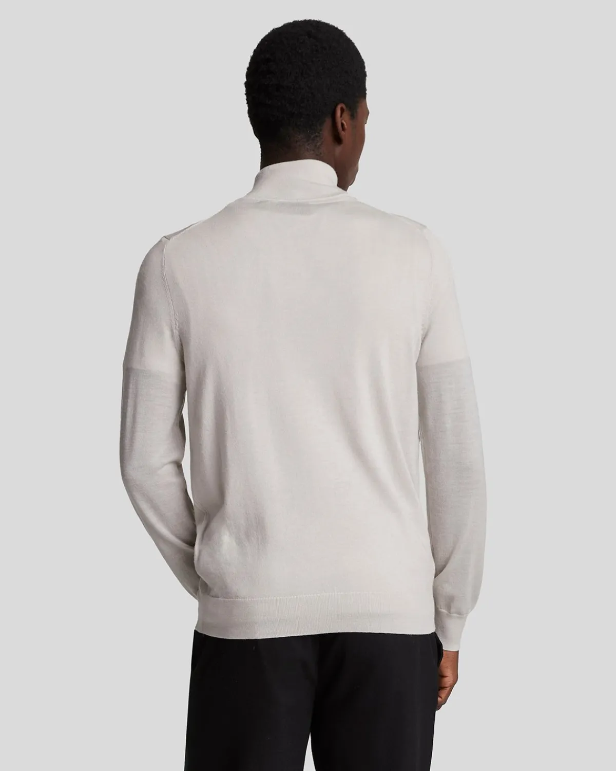 tonal_eagle_merino__zip_pullover_2-2.webp Lyle & Scott Reframed | Pullover & Strickwaren<Tonal Eagle Merino 1/4 Zip Pullover Cove