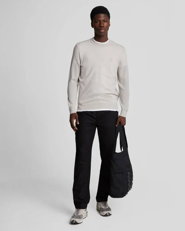 Lyle & Scott Reframed | Pullover & Strickwaren<Tonal Eagle Merino Rundhals-Pullover Cove