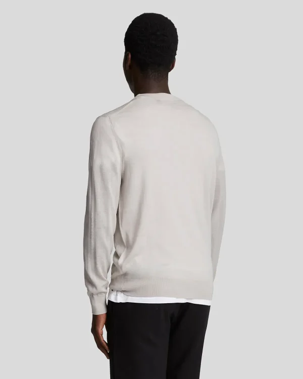 Lyle & Scott Reframed | Pullover & Strickwaren<Tonal Eagle Merino Rundhals-Pullover Cove