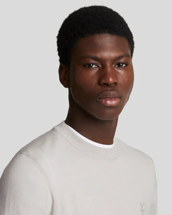 Lyle & Scott Reframed | Pullover & Strickwaren<Tonal Eagle Merino Rundhals-Pullover Cove
