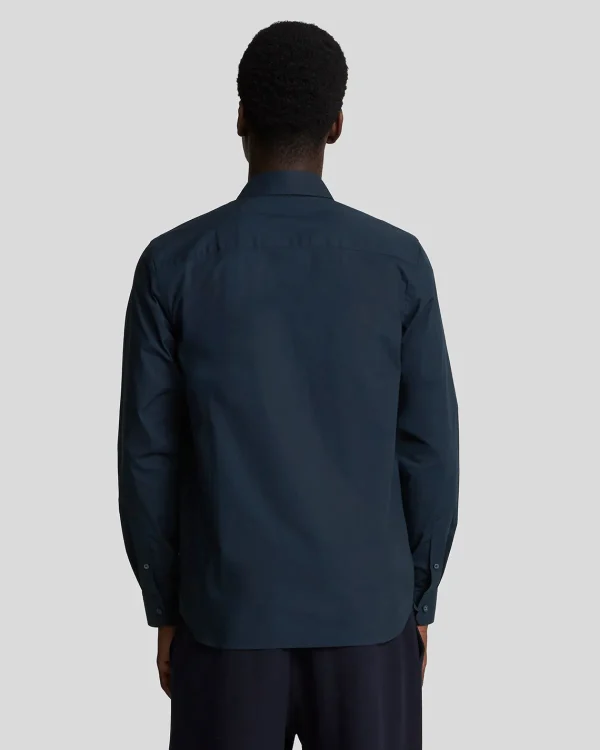 Lyle & Scott Reframed | Hemden<Tonal Eagle Pflegeleichtes Popeline-Hemd DarkNavy