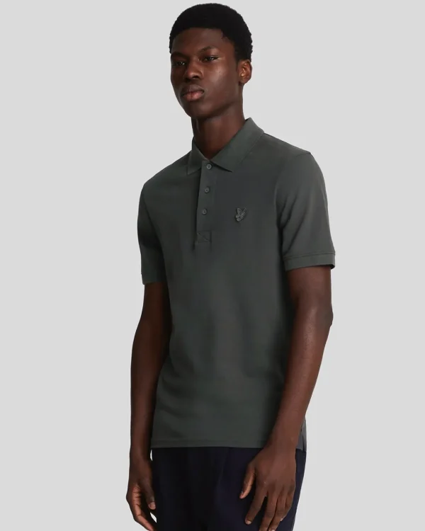 Lyle & Scott Reframed | Polohemden<Tonal Eagle Polohemd Gunmetal