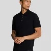 Lyle & Scott Reframed | Polohemden<Tonal Eagle Polohemd Pechschwarz