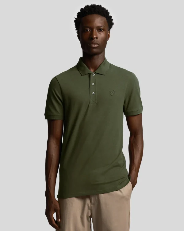 Lyle & Scott Polohemden<Tonal Eagle Polohemd Olive