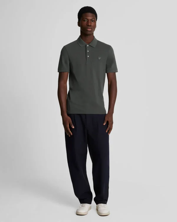Lyle & Scott Reframed | Polohemden<Tonal Eagle Polohemd Gunmetal