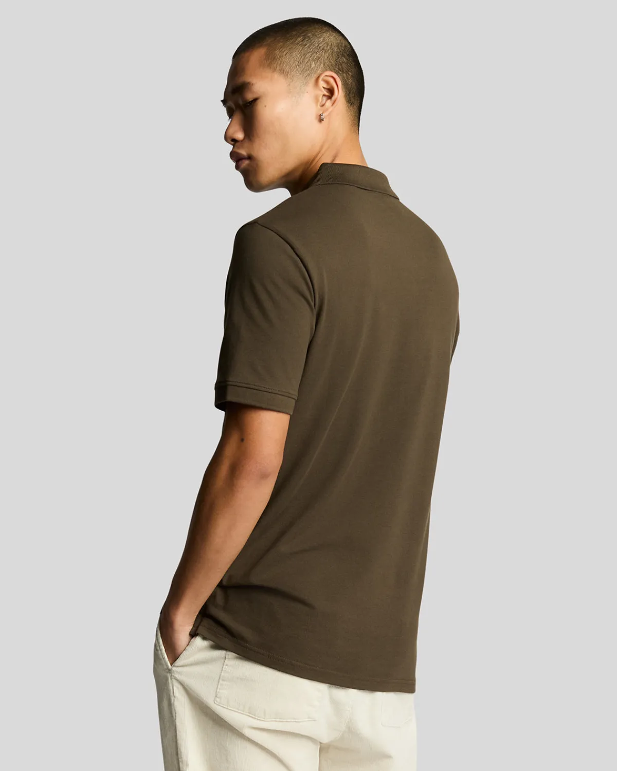 tonal_eagle_polohemd_2-3.webp Lyle & Scott Reframed | Polohemden<Tonal Eagle Polohemd FormGreen