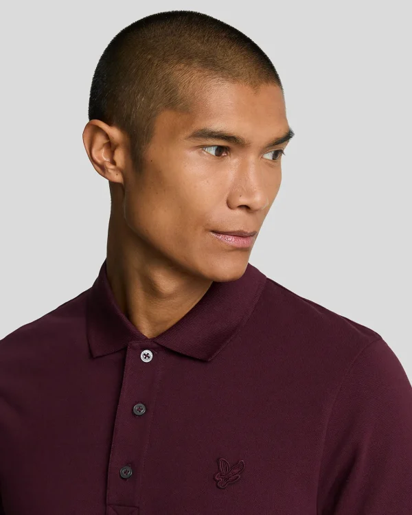 Lyle & Scott Reframed | Polohemden<Tonal Eagle Polohemd Burgund