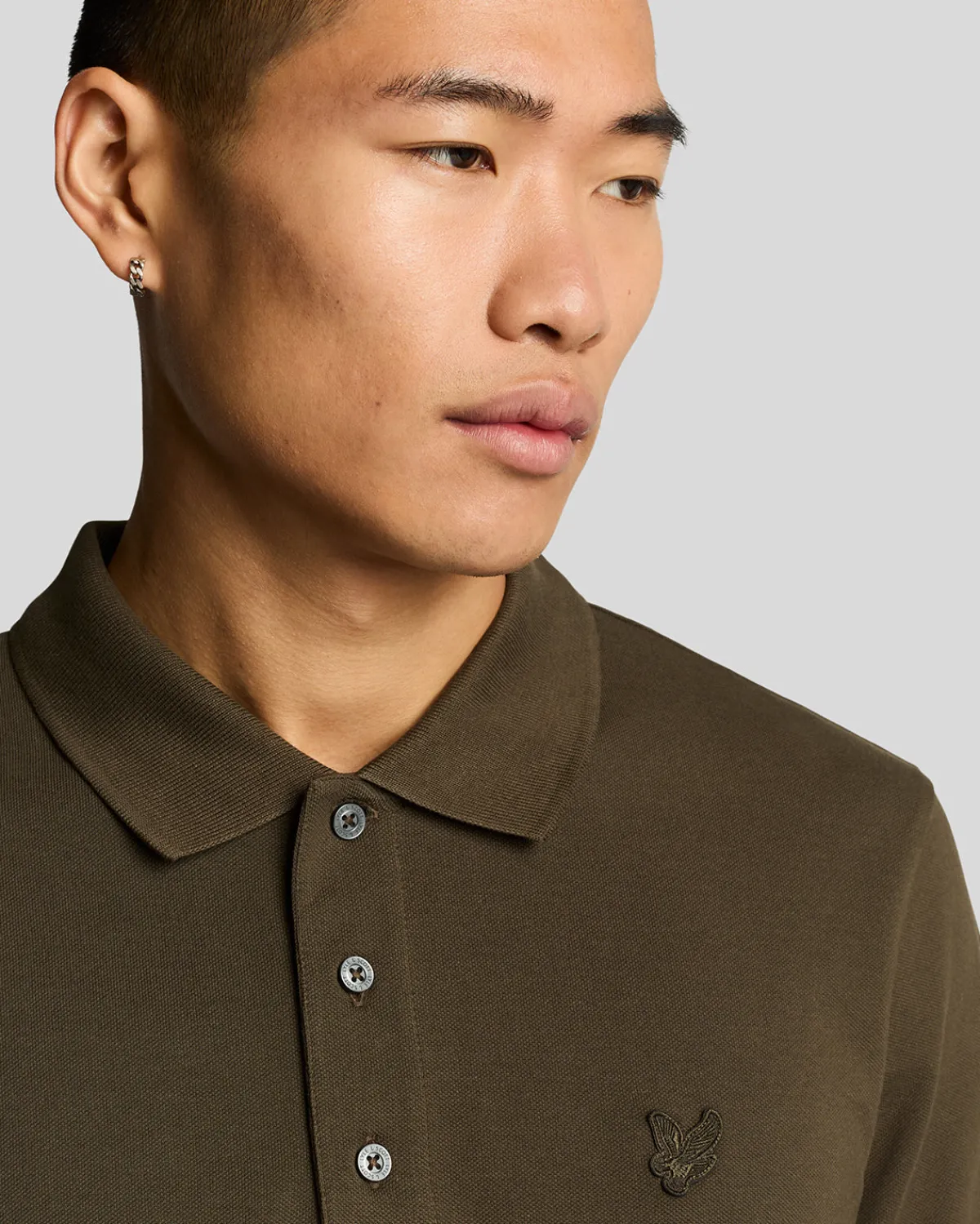 tonal_eagle_polohemd_3-3.webp Lyle & Scott Reframed | Polohemden<Tonal Eagle Polohemd FormGreen