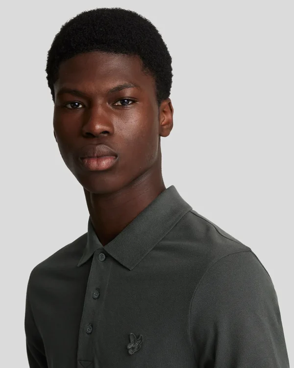 Lyle & Scott Reframed | Polohemden<Tonal Eagle Polohemd Gunmetal