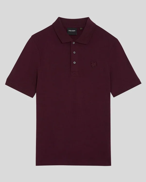 Lyle & Scott Reframed | Polohemden<Tonal Eagle Polohemd Burgund