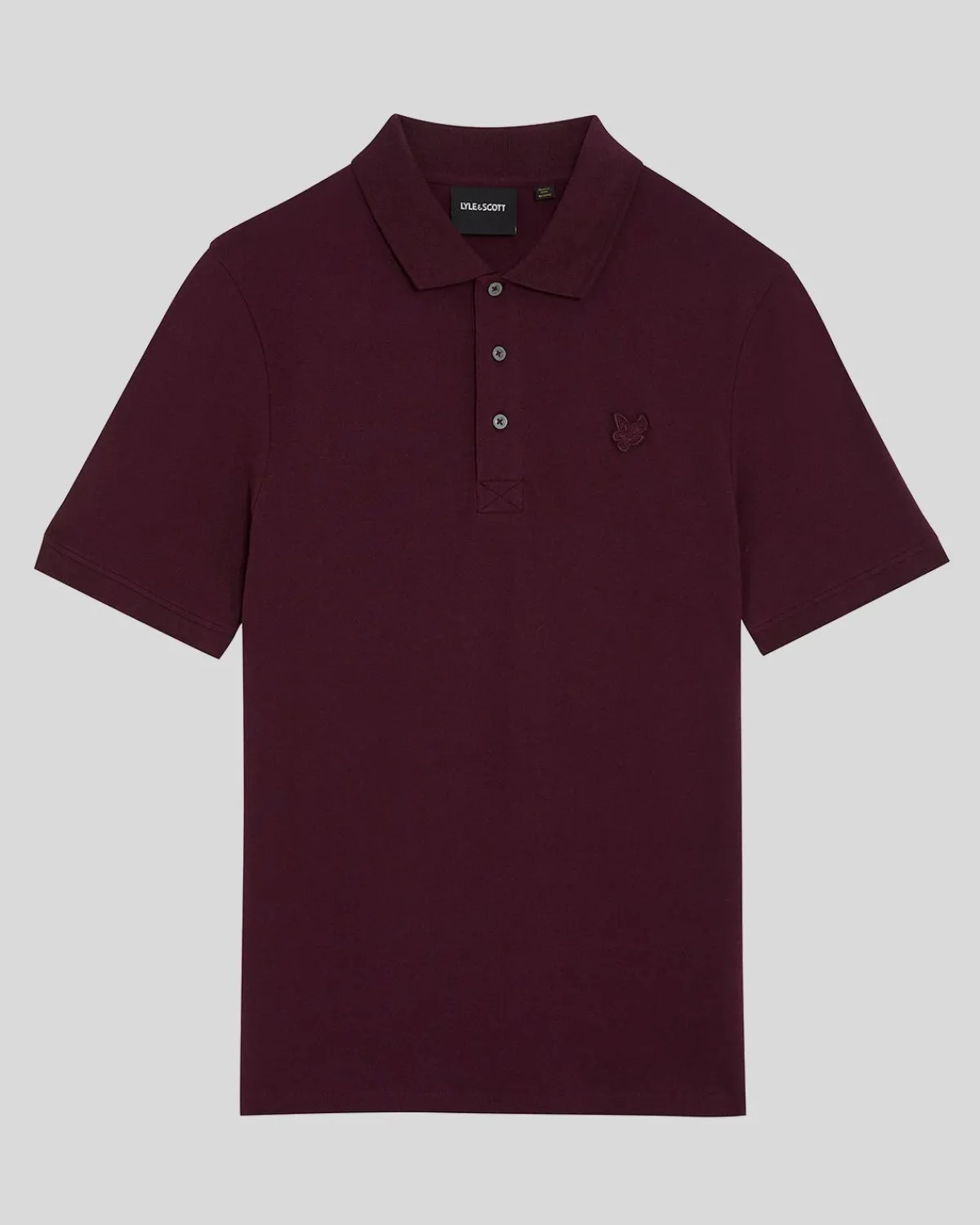 tonal_eagle_polohemd_4-1.webp Lyle & Scott Reframed | Polohemden<Tonal Eagle Polohemd Burgund