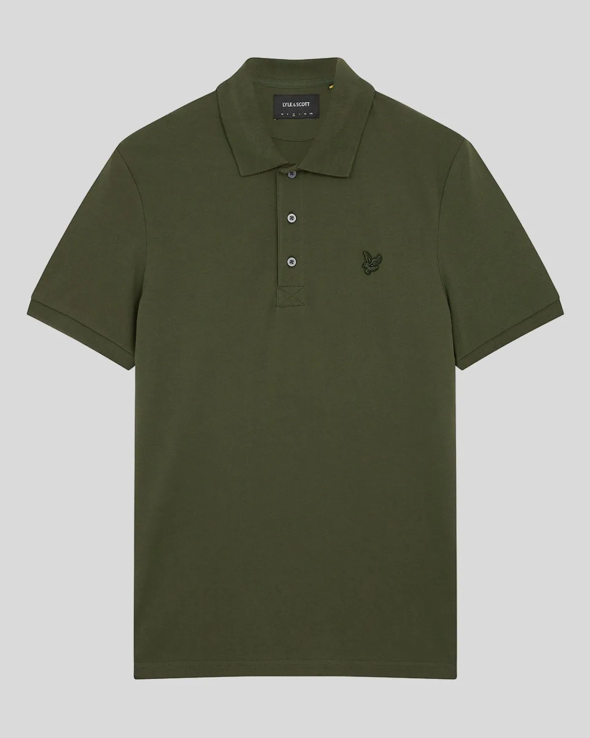 tonal_eagle_polohemd_4-8.webp Lyle & Scott Polohemden<Tonal Eagle Polohemd Olive