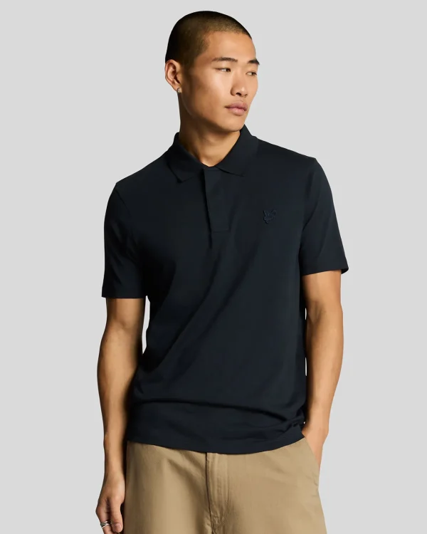Lyle & Scott Reframed | Polohemden<Tonal Eagle Polohemd aus superfeiner Baumwolle DarkNavy