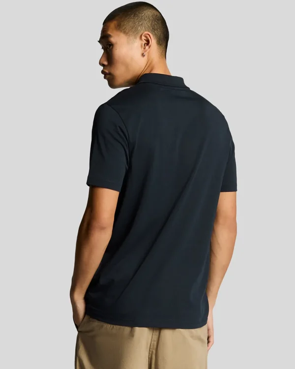 Lyle & Scott Reframed | Polohemden<Tonal Eagle Polohemd aus superfeiner Baumwolle DarkNavy