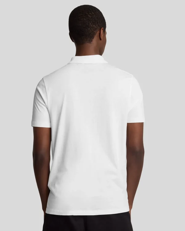 Lyle & Scott Reframed | Polohemden<Tonal Eagle Polohemd aus superfeiner Baumwolle White