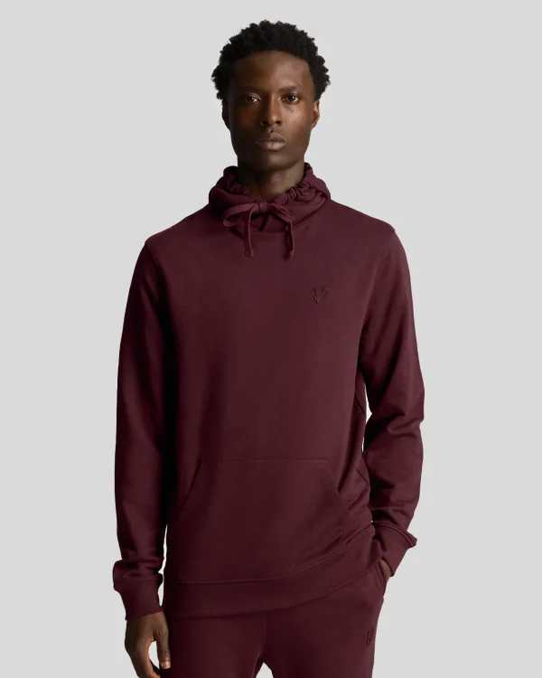 Lyle & Scott Kapuzenpullover<Tonal Eagle Pullover Hoodie Burgund