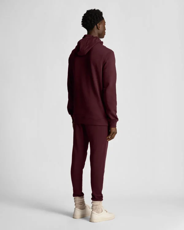 Lyle & Scott Kapuzenpullover<Tonal Eagle Pullover Hoodie Burgund