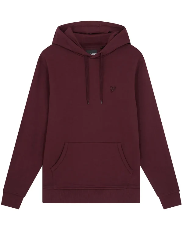 Lyle & Scott Kapuzenpullover<Tonal Eagle Pullover Hoodie Burgund