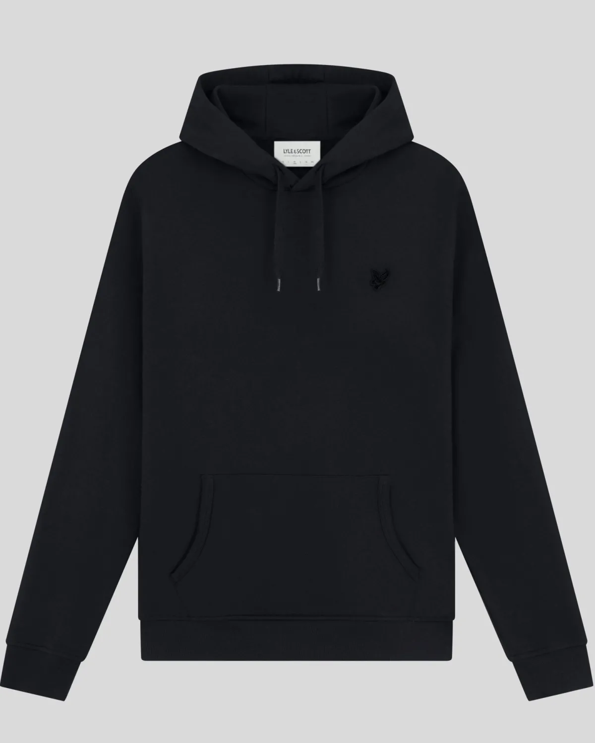 tonal_eagle_pullover_hoodie_4-2.webp Lyle & Scott Reframed | Kapuzenpullover<Tonal Eagle Pullover Hoodie Pechschwarz