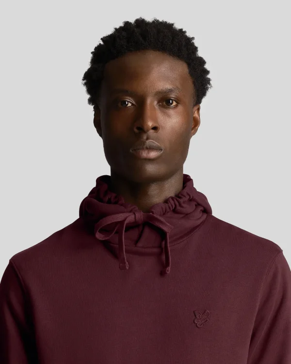 Lyle & Scott Kapuzenpullover<Tonal Eagle Pullover Hoodie Burgund