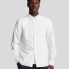 Lyle & Scott Hemden<Tonal Eagle Schlichtes Oxford Hemd White