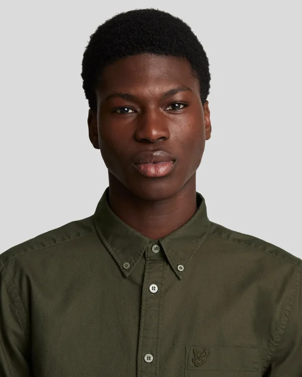 Lyle & Scott Reframed | Hemden<Tonal Eagle Schlichtes Oxford Hemd Olive