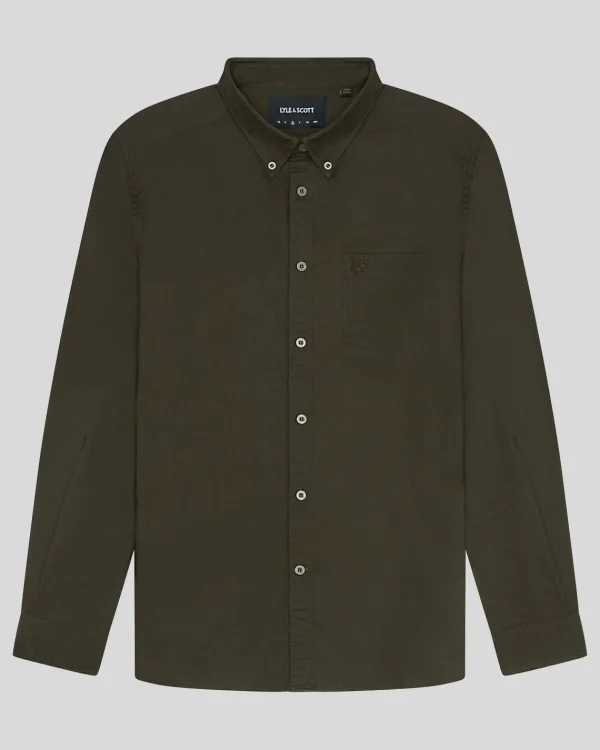 Lyle & Scott Reframed | Hemden<Tonal Eagle Schlichtes Oxford Hemd Olive