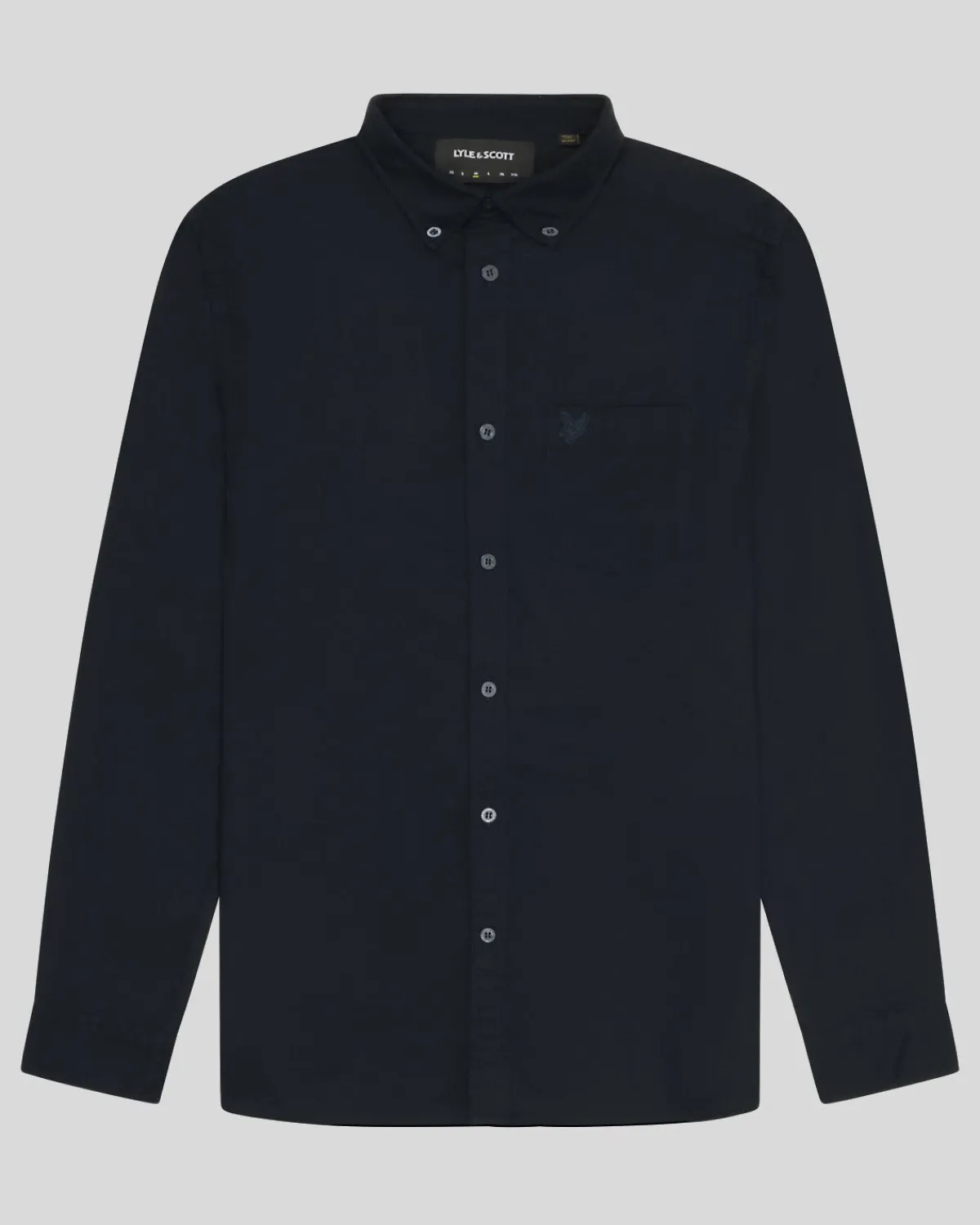 tonal_eagle_schlichtes_oxford_hemd_4-2.webp Lyle & Scott Reframed | Hemden<Tonal Eagle Schlichtes Oxford Hemd DarkNavy