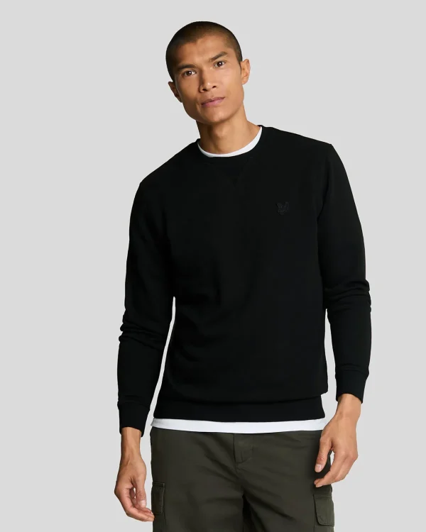 Lyle & Scott Reframed | Sweatshirts<Tonal Eagle Sweatshirt mit Rundhalsausschnitt Pechschwarz
