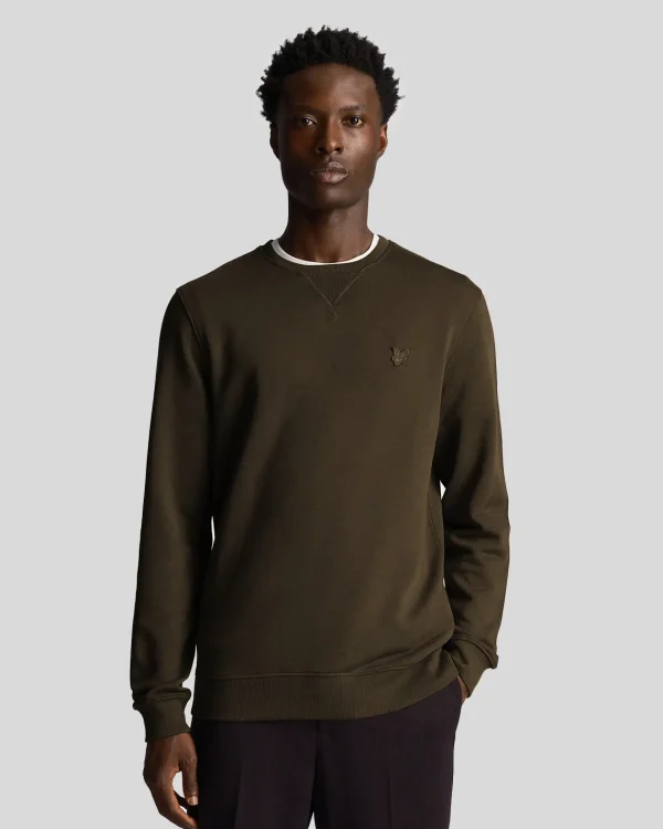 Lyle & Scott Reframed | Sweatshirts<Tonal Eagle Sweatshirt mit Rundhalsausschnitt Olive