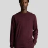 Lyle & Scott Sweatshirts<Tonal Eagle Sweatshirt mit Rundhalsausschnitt Burgund