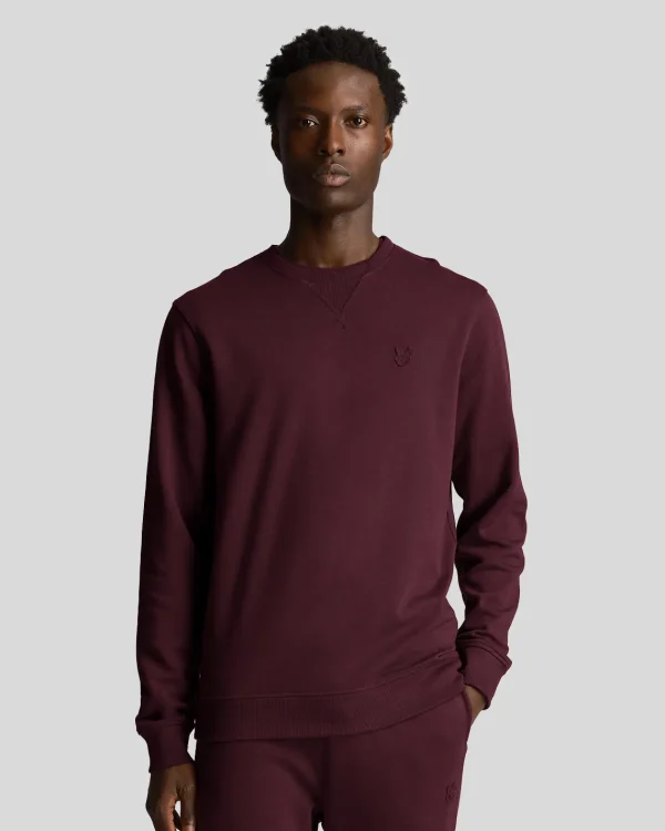 Lyle & Scott Sweatshirts<Tonal Eagle Sweatshirt mit Rundhalsausschnitt Burgund