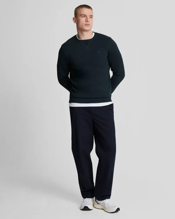 Lyle & Scott Reframed | Sweatshirts<Tonal Eagle Sweatshirt mit Rundhalsausschnitt DunkleMarine
