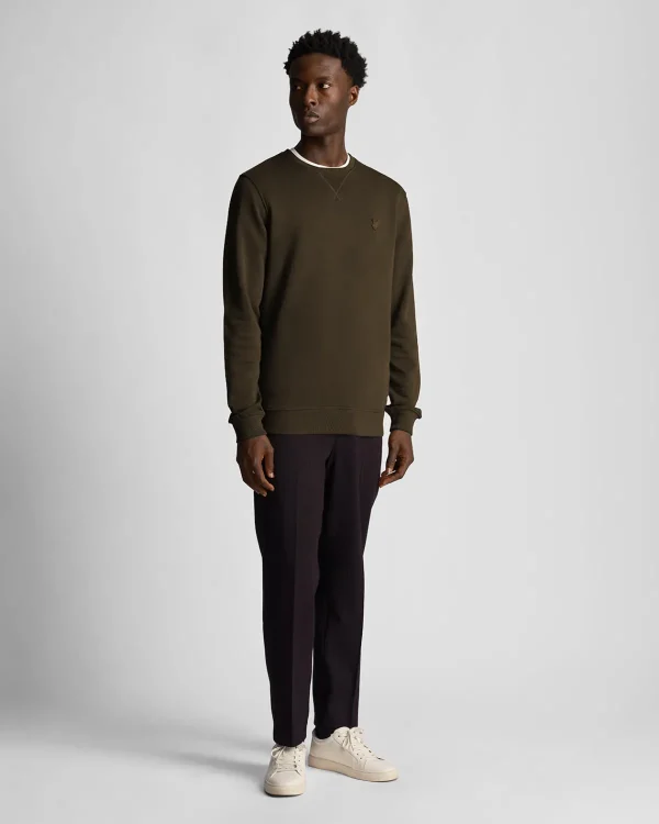 Lyle & Scott Reframed | Sweatshirts<Tonal Eagle Sweatshirt mit Rundhalsausschnitt Olive