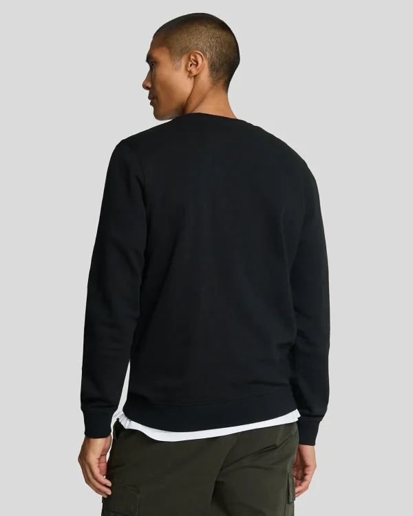 Lyle & Scott Reframed | Sweatshirts<Tonal Eagle Sweatshirt mit Rundhalsausschnitt Pechschwarz