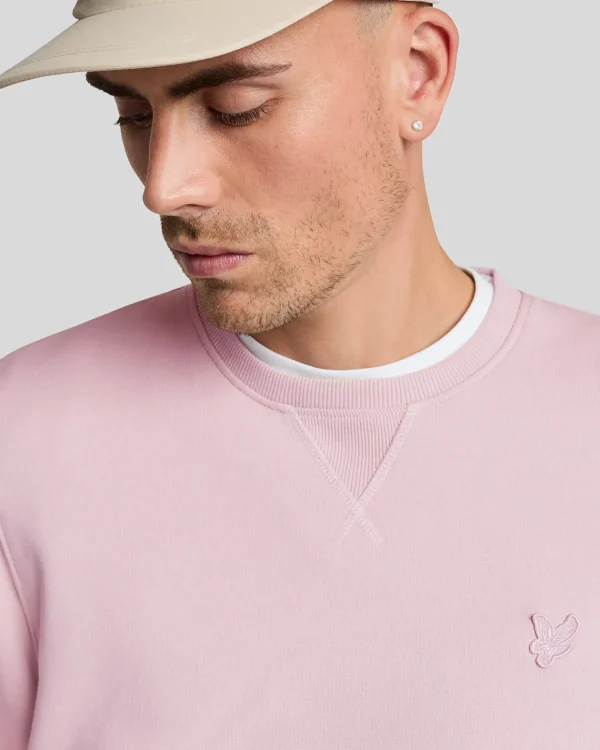 Lyle & Scott Reframed | Sweatshirts<Tonal Eagle Sweatshirt mit Rundhalsausschnitt PinkSalt