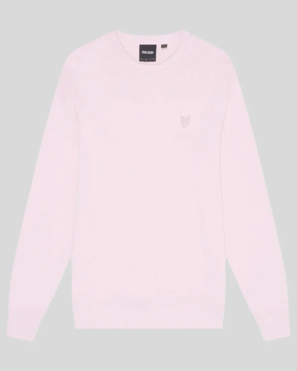 Lyle & Scott Reframed | Sweatshirts<Tonal Eagle Sweatshirt mit Rundhalsausschnitt PinkSalt