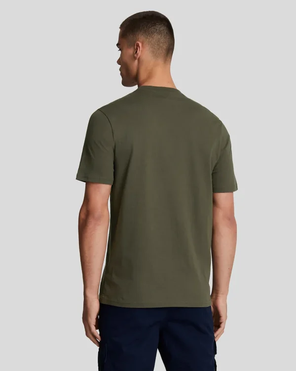Lyle & Scott Reframed | T-shirts<Tonal Eagle T-Shirt Olive
