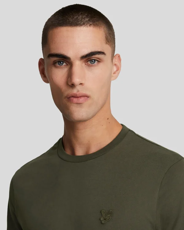 Lyle & Scott Reframed | T-shirts<Tonal Eagle T-Shirt Olive