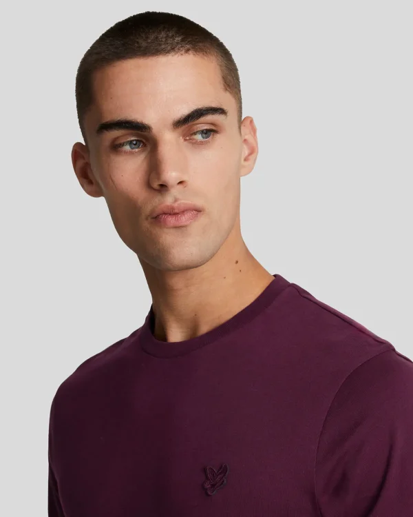 Lyle & Scott Reframed | T-shirts<Tonal Eagle T-Shirt Burgund
