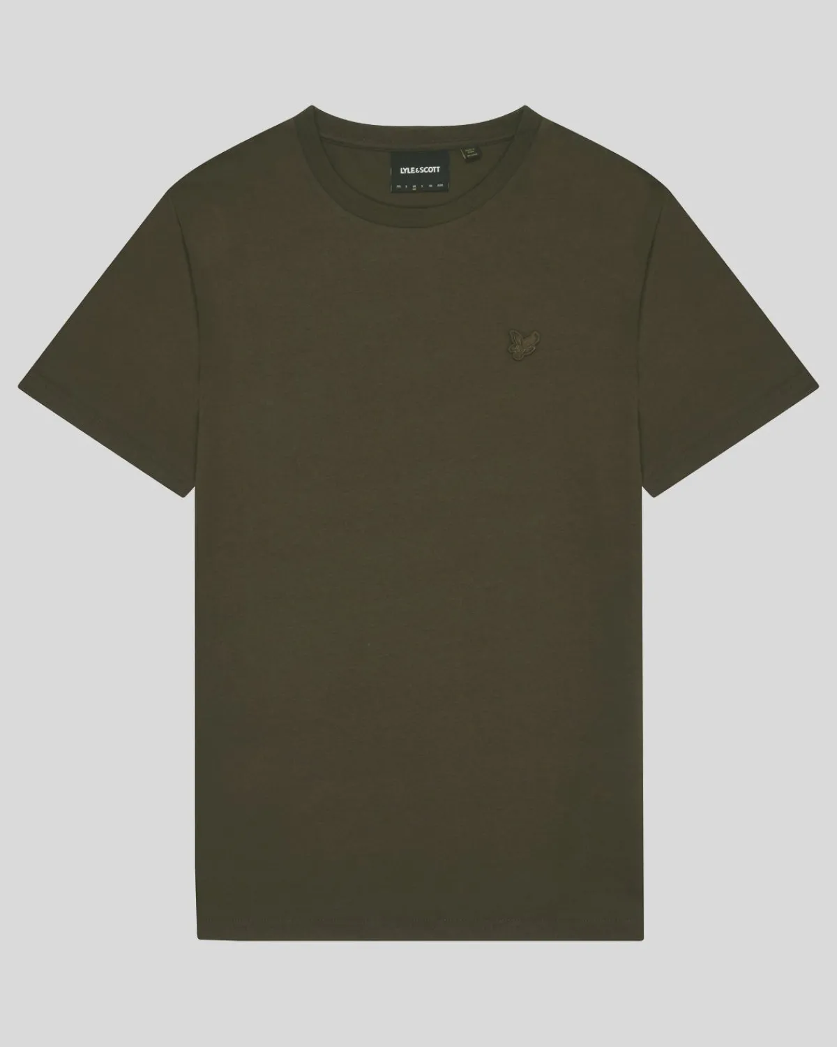 tonal_eagle_tshirt_4-2.webp Lyle & Scott Reframed | T-shirts<Tonal Eagle T-Shirt Olive