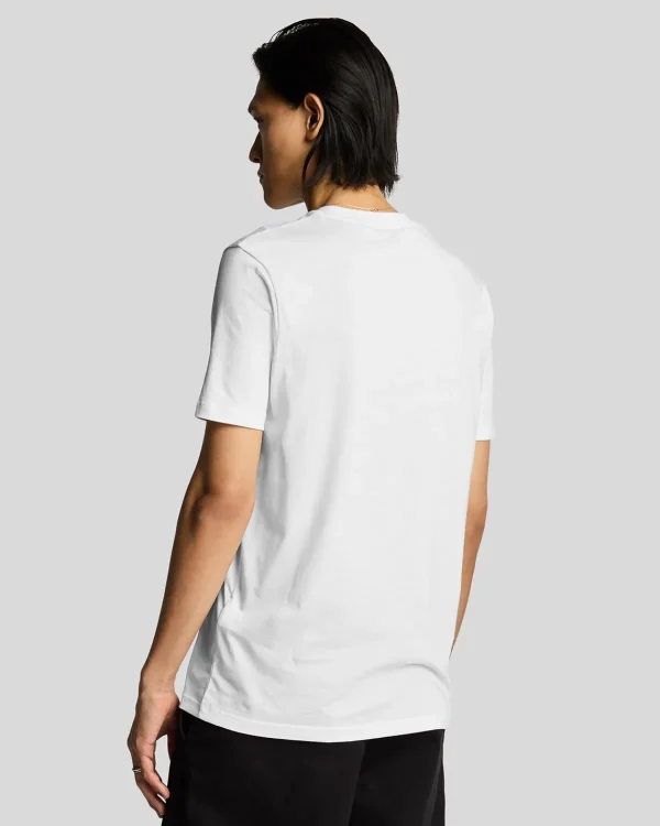 Lyle & Scott Reframed | T-shirts<Tonal Eagle T-Shirt aus superfeiner Baumwolle White
